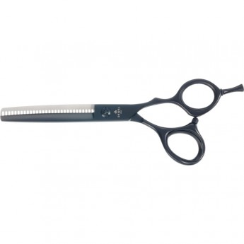 Парикмахерские ножницы DEWAL филировочные 30 зубцов 6", чёрные